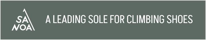 A leading sole for climbing shoes